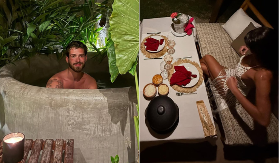 João Guilherme mostra fotos das férias ao lado de Bruna Marquezine em pousada de luxo em Alagoas