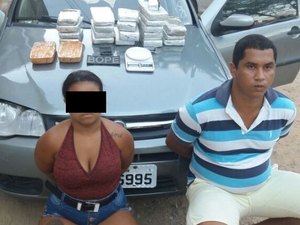 Polícia prende homem e apreende adolescente com 15 kg de maconha e dois de crack