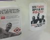 Denunciante apresenta fotos de cartazes contra Flávio Bolsonaro na Ufal, em Arapiraca