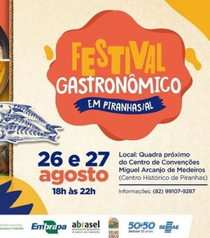 1° Festival Gastronômico de Piranhas é a mais nova atração no calendário de eventos em AL