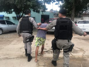 Homem é preso após ameaçar matar esposa