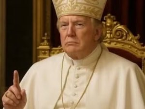 Casa Branca posta Trump como papa e seguidores apontam ofensa à religião