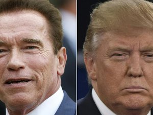 Schwarzenegger diz que Donald Trump o critica porque é 'apaixonado por ele'