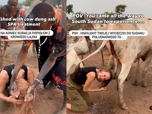 Influencer lava cabelo com urina de vaca em tribo africana e viraliza