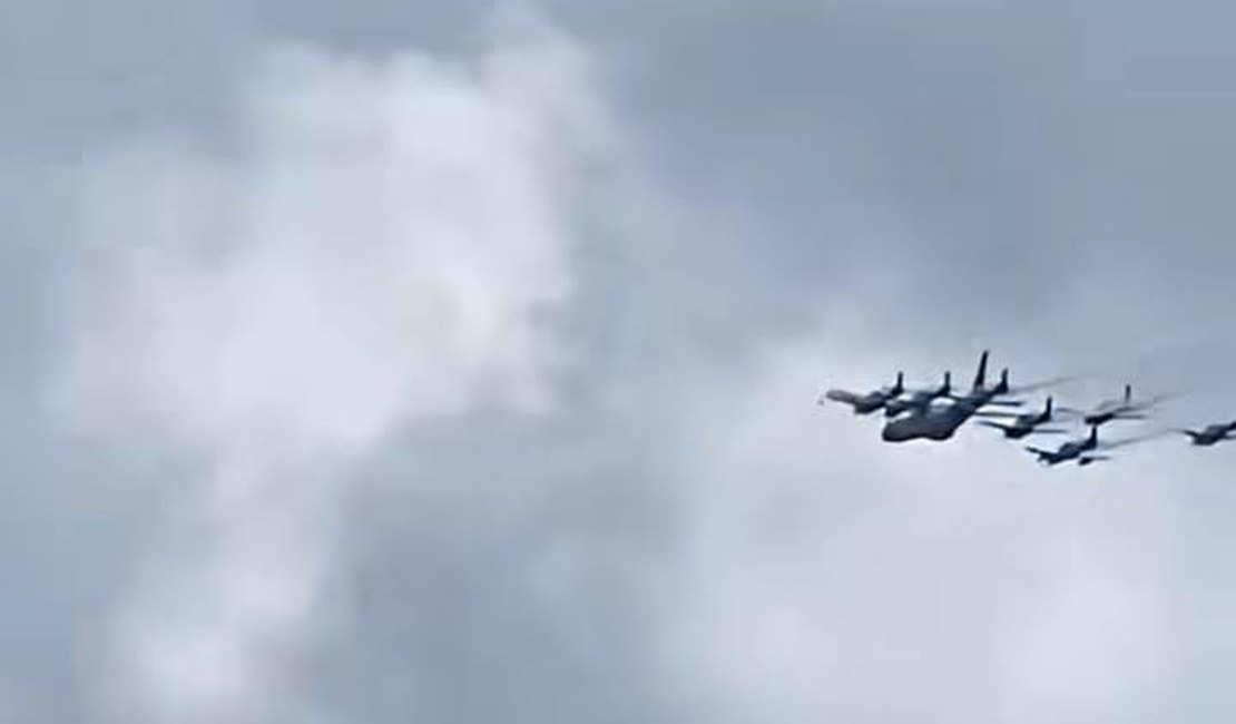 [Vídeo] Movimentação de aviões no céu de Maceió chama atenção e intriga moradores