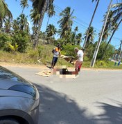 Motoqueiro fica ferido ao sofrer acidente em Porto de Pedras