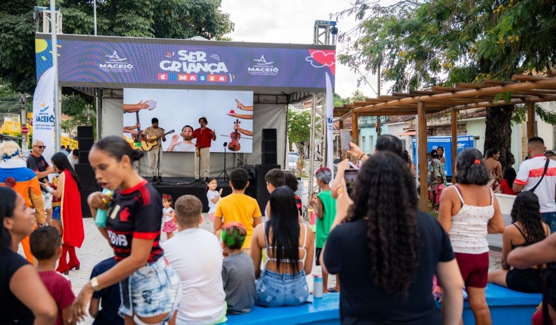 Primeiro dia do ‘Ser Criança é Massa’ leva diversão e alegria para o Vergel e Fernão Velho