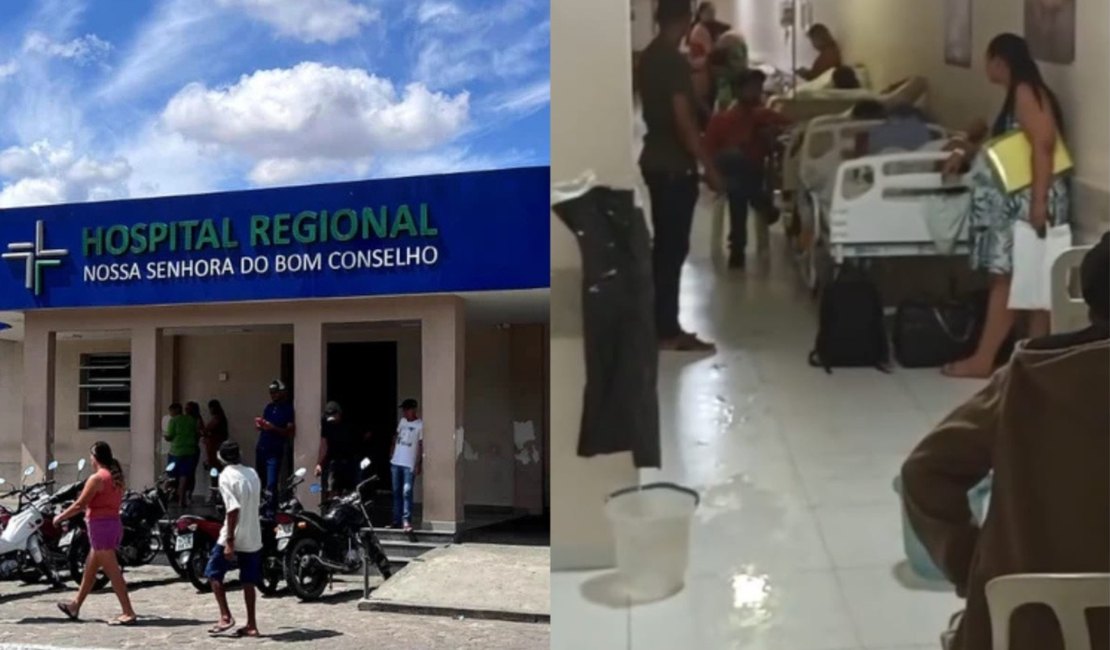 Pacientes relatam falta de leitos e infiltrações no Hospital Regional de Arapiraca