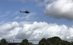 Helicópteros Flacão 2 e Falcão 3 amanheceram de prontidão no sistema prisional em Maceió, neste domingo (15)