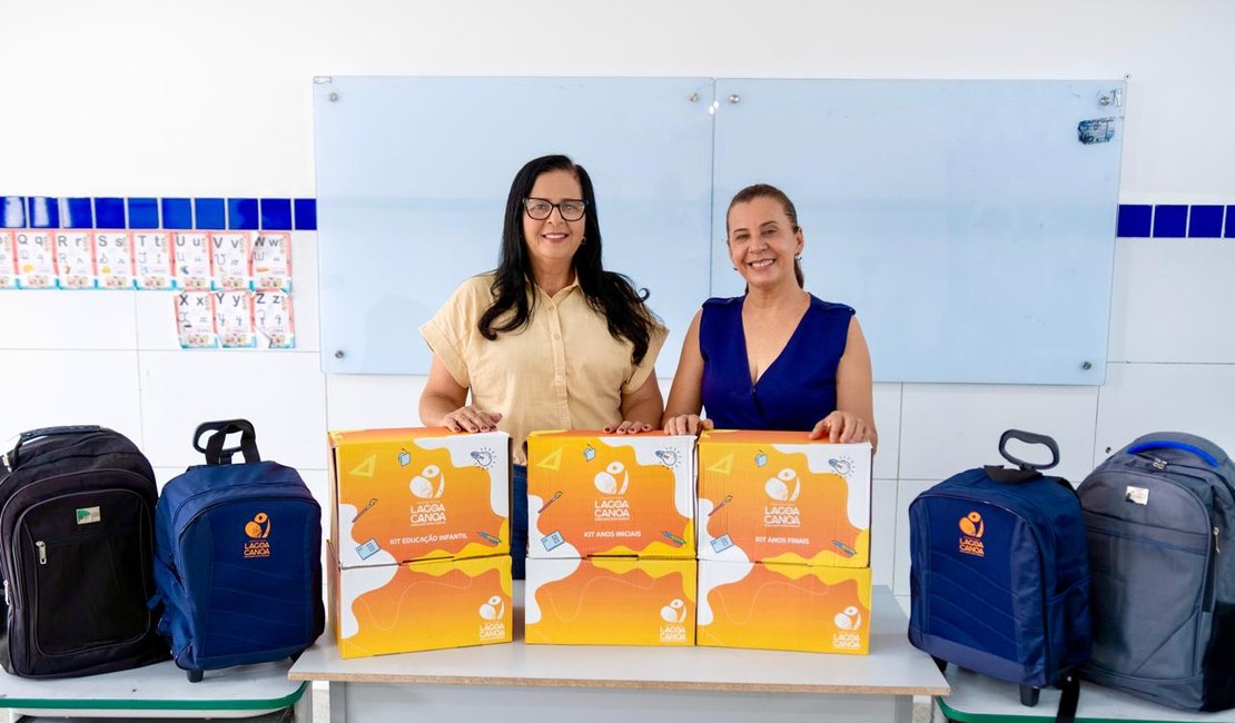 Prefeitura de Lagoa da Canoa garante entrega de kits escolares aos alunos da rede municipal no retorno às aulas