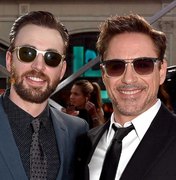 Downey Jr. dá Camaro estilizado do Capitão América a Chris Evans