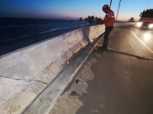 Defesa Civil de Maceió vistoria ponte Divaldo Suruagy