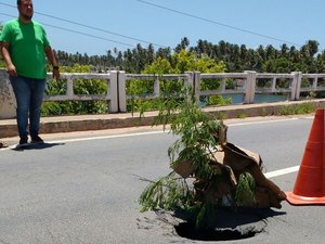 Bombeiros interditam Ponte da Massagueira para reparos
