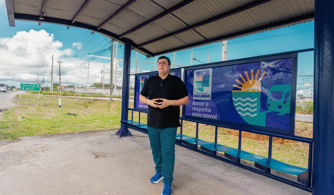 Prefeitura de Rio Largo revitaliza abrigos de ônibus e reforça combate ao vandalismo