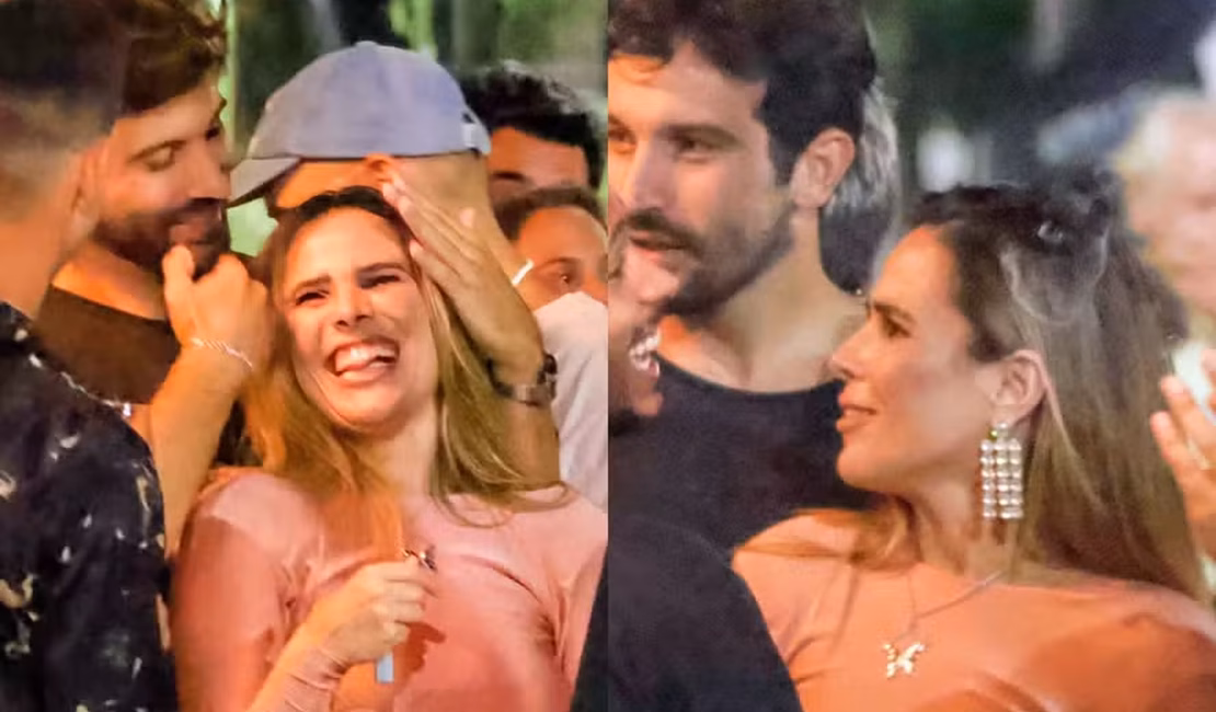 Wanessa Camargo curte noite carioca ao lado do affair, Bruno Bevan, e amigos