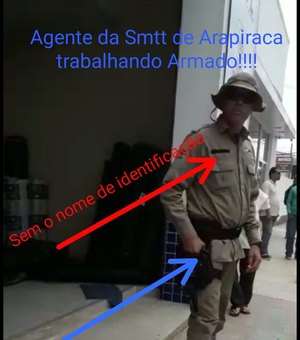 [Vídeo]População flagra agente de trânsito com pistola durante abordagem