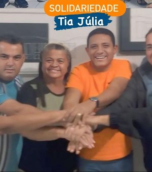 Solidariedade abre mão de indicar vice de Tia Júlia, mas fecha acordo com Júlio Cézar