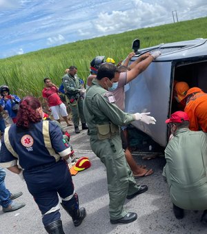 Grave acidente deixa um morto e quatro feridos na Barra de Santo Antônio