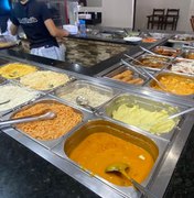 Almoço self-service varia entre R$ 15,00 e R$ 23,99 em Maragogi