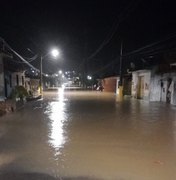 [Vídeo] Temporal deixa desabrigados e ruas alagadas no município de São Luís do Quitunde
