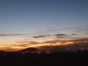 [Vídeo] Incêndio é registrado na zona rural de Lagoa da Canoa