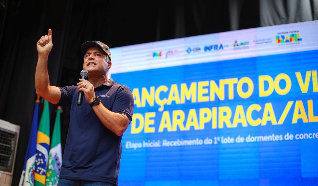 Renan Filho lança VLT de Arapiraca, maior investimento em mobilidade urbana de Alagoas