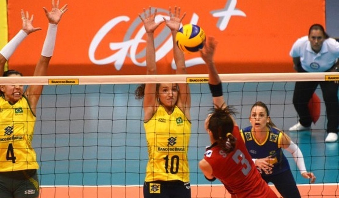 Seleções masculina e feminina de voleibol do Brasil disputam amistosos em Alagoas