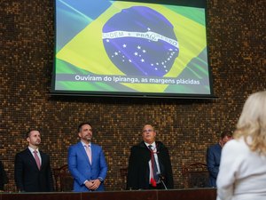 Paulo Dantas prestigia posse solene da nova cúpula diretiva do TJ-AL