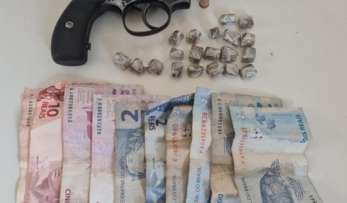 Suspeitos de tráfico de drogas são presos portando arma de fogo em Propriá-SE