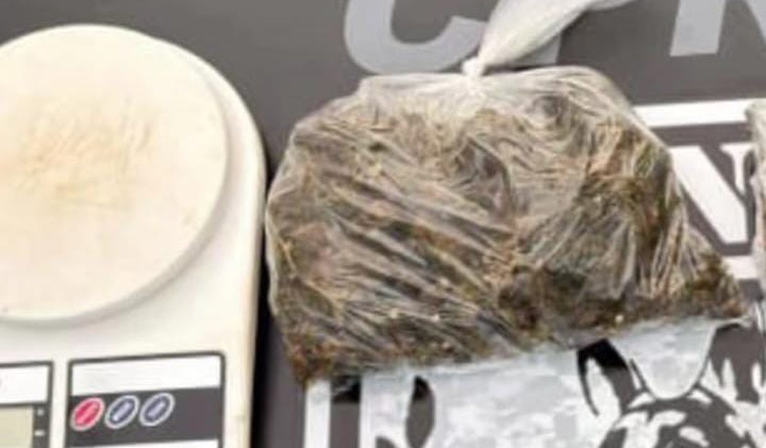 Homem é preso em Arapiraca com quase 600 g de maconha no bairro Verdes Campos