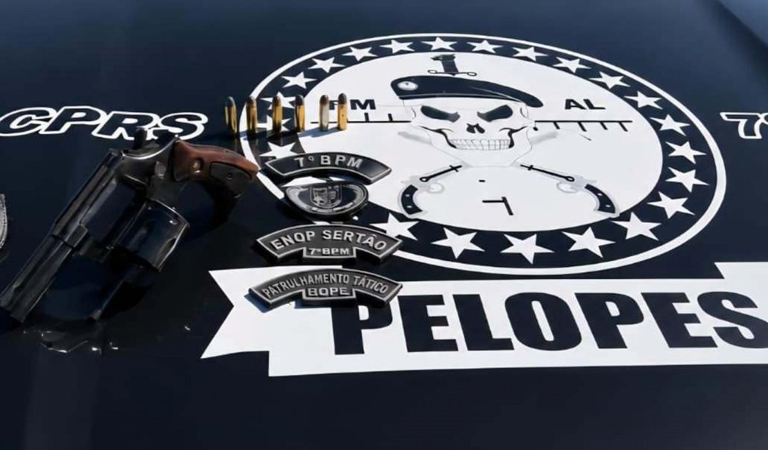Polícia Militar prende idoso com arma e munições em Senador Rui Palmeira