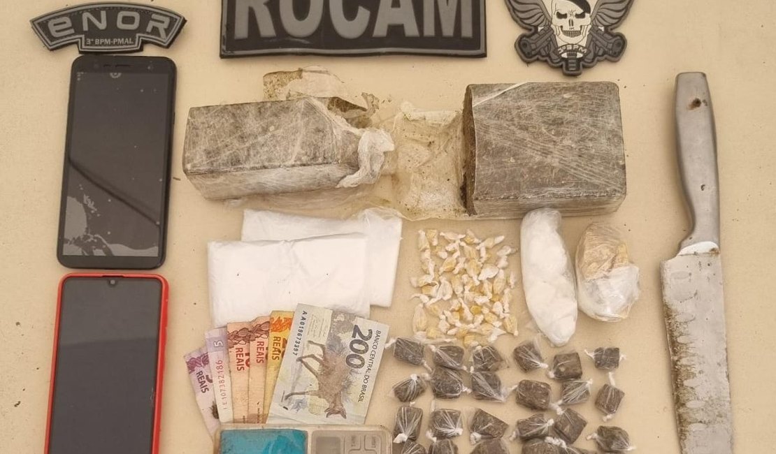 Duas traficantes são presas por tráfico de drogas em Arapiraca