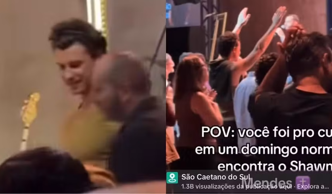 Shawn Mendes vai a igreja em SP com Bruna Marquezine, Sasha e João