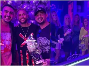 Neymar promove festa com três mulheres para cada homem