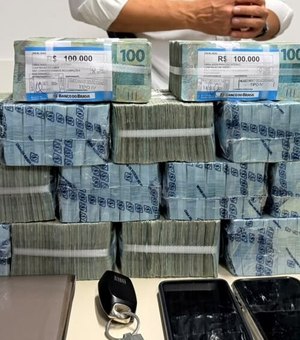 Dois homens são conduzidos a delegacia com cerca de R$ 2 milhões em Maceió