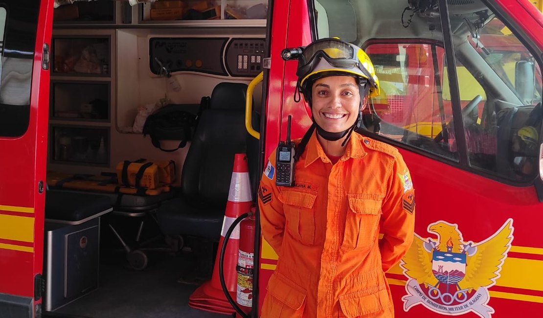 Semana da Mulher: ‘Trabalho com muito amor ao que faço’, afirma bombeira