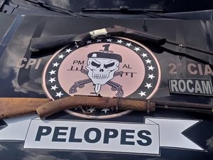 Homem é detido com duas espingardas em Colônia Leopoldina