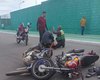 Motociclista colide em moto de autoescola e deixa condutor ferido em Arapiraca