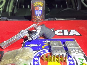 PM apreende 27 armas de fogo e 19 quilos de drogas na última semana em Alagoas