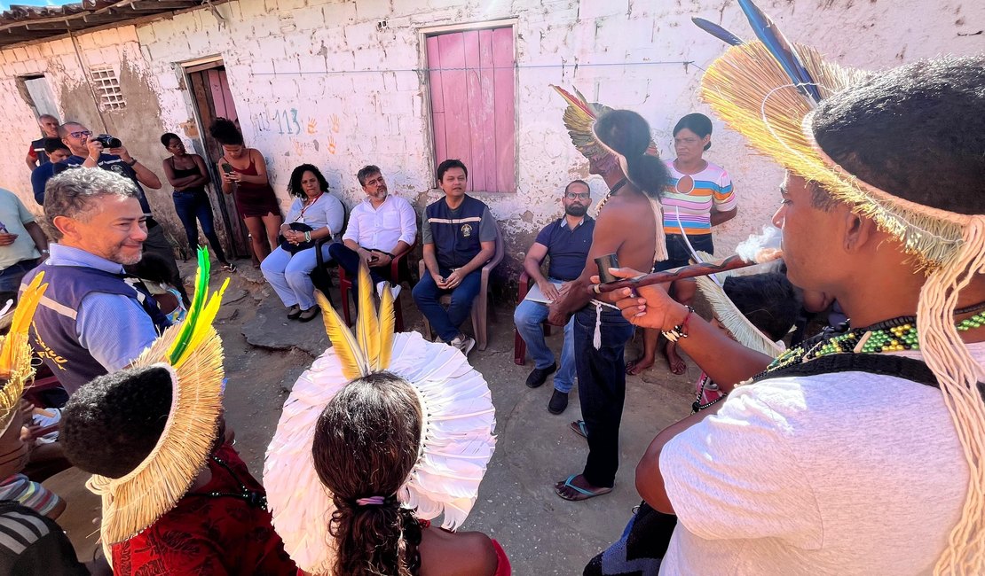 Visita da FPI flagra condições de extrema vulnerabilidade na comunidade indígena Luzia, de Pankararus, em Penedo/AL