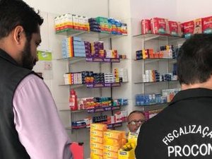 Em Maceió,Procon fiscaliza preços de produtos em farmácias após suspeitas de coronavírus