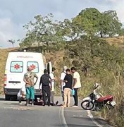 Estudante fica ferido em colisão entre motocicleta e ônibus na zona rural de Jacuípe