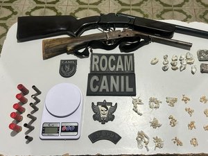 Polícia Militar frustra ação criminosa e apreende armas e drogas em Porto Real do Colégio