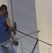 Tentativa de invasão a igreja católica é registrada por câmeras em distrito de Girau do Ponciano