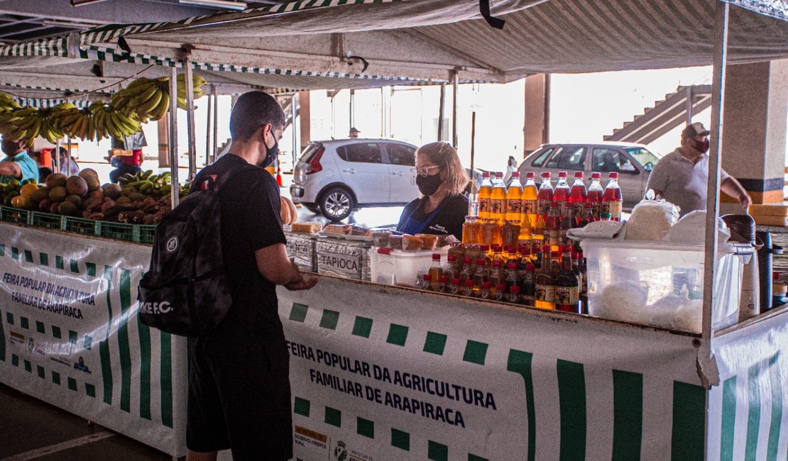 Feira da Agricultura Familiar ocorre toda quarta-feira no Arapiraca Garden Shopping