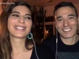 Andréia Sadi diz que já fez Rizek dormir no sofá: “Fiquei com pena”