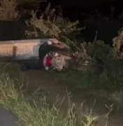 Motociclista morre após perder controle da moto e bater em poste em Água Branca