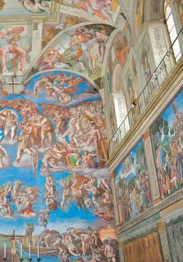 Famosa pintura de Michelangelo passa por restauração na Capela Sistina