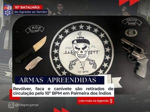 Dupla é presa por posse ilegal de arma de fogo em ação policial realizada em Palmeira dos Índios