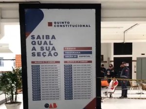 Advogados começam a votar na lista da qual sairá novo desembargador do TJ/AL